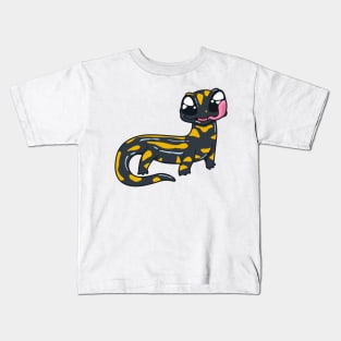 Kawaii fire salamander Kids T-Shirt